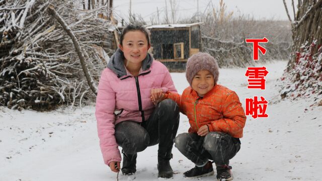 陕北下雪了,好大好美的雪,小徐带你感受下雪的感觉