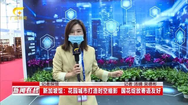 新加坡馆:花园城市打造时空缩影 国花绽放寄语友好