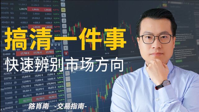 外汇交易指南|搞清一件事,快速判别市场方向