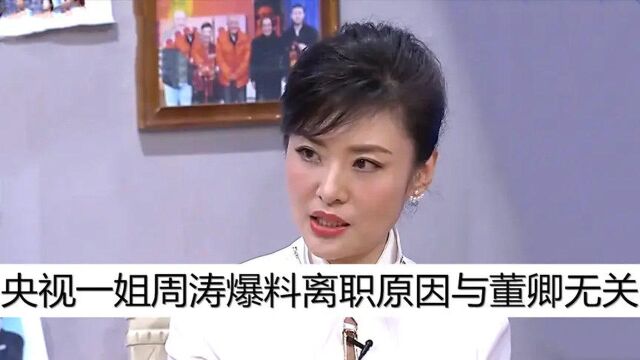 周涛直言:这个平台不支撑我去做这些事!央视主持人离职原因合集