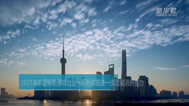 2021年中国商务部将出台一系列举措进一步激发消费潜力