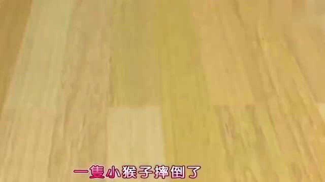 最新学数字益智儿歌童谣,12345,5只小猴子蹦蹦跳跳