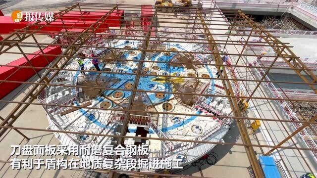 “巨无霸”水下盾构机刀盘入场,妈湾跨海通道工程驶入快车道