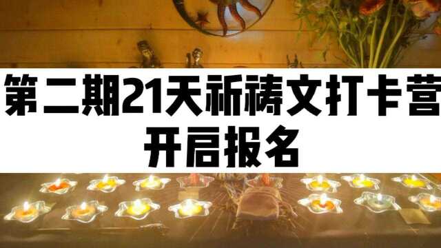 饭饭21天祈祷文打卡营第二期开启报名 领取个人专属祈祷文迎接神奇变化!