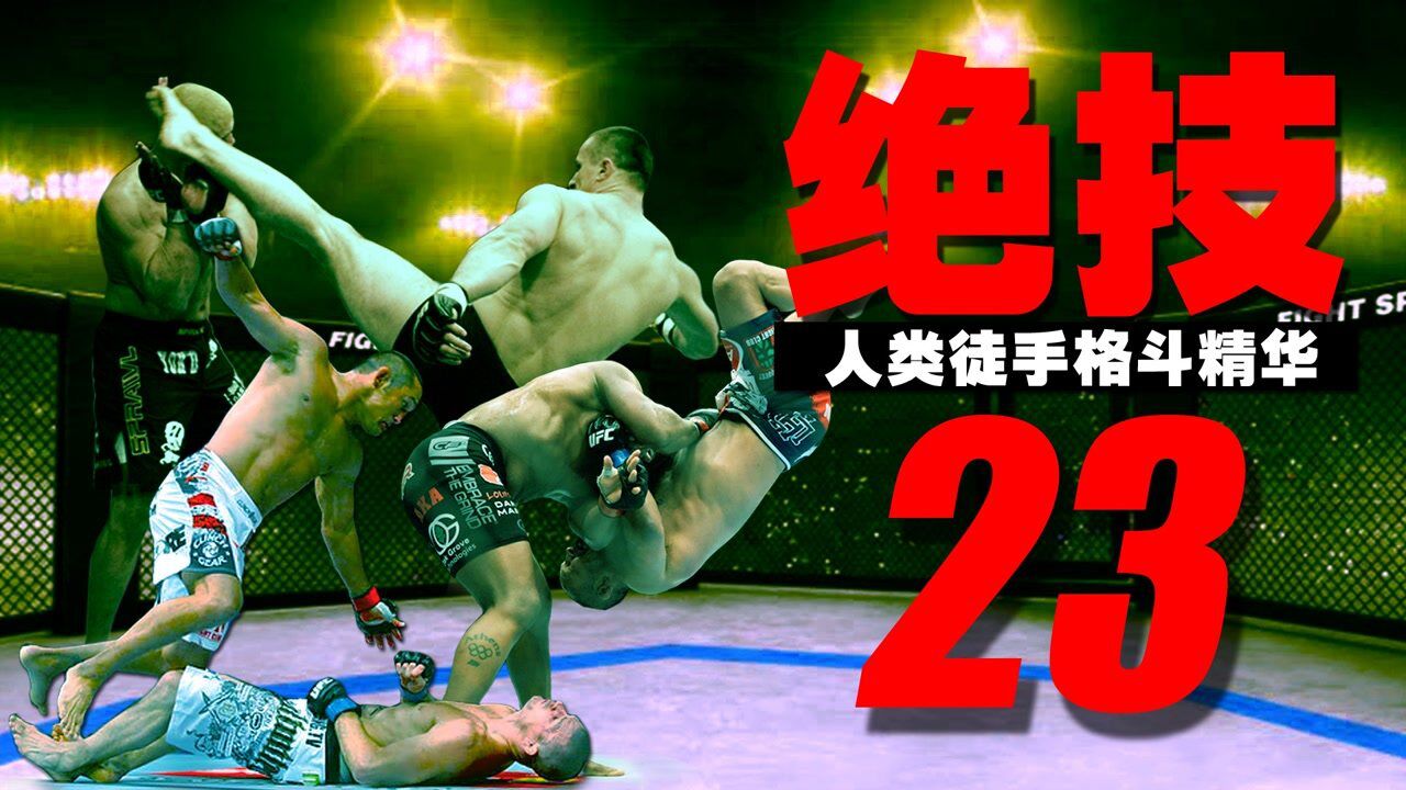 UFC顶尖绝技大合集:人类徒手格斗的精华,凶狠霸道的致命武器