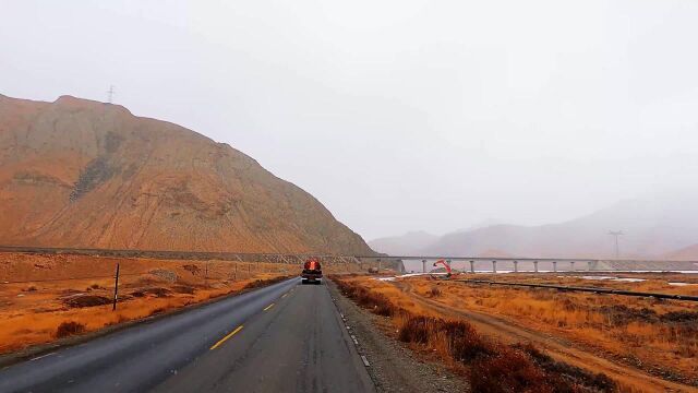 109青藏线全集(第61集)西大滩下雪了(不冻泉格尔木市第3段)