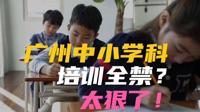 广州越秀区中小学文化课培训全停?太狠了!教育主播遭打脸?