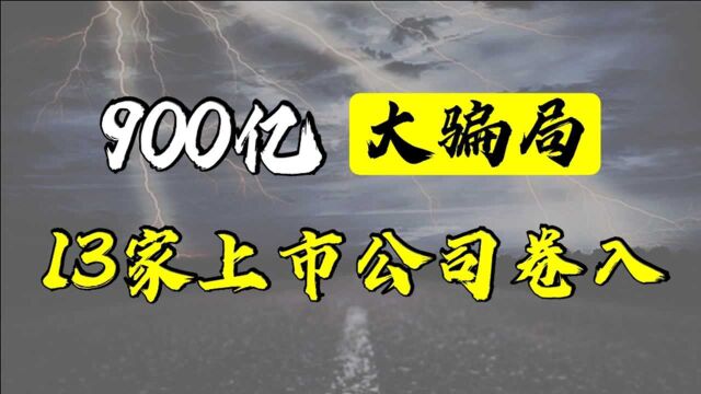 神秘人操刀900亿骗局,13家上市公司卷入,这是什么样的人物?