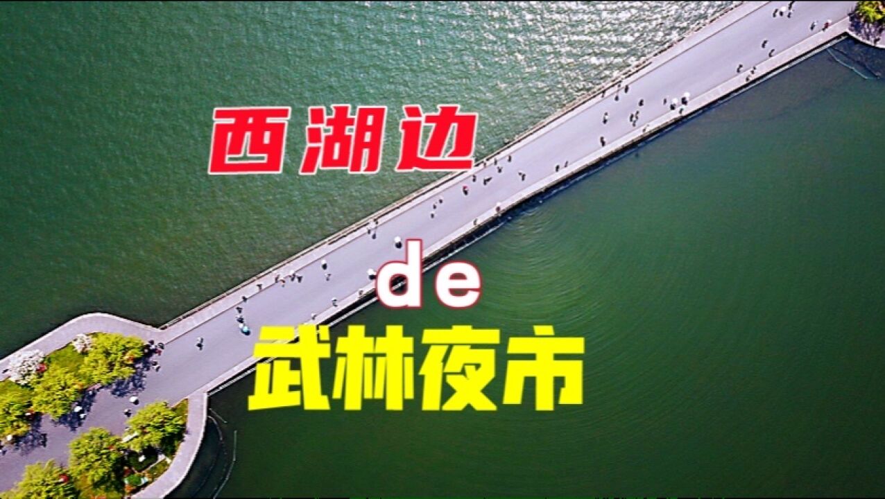 打卡紧挨着西湖的武林夜市,长300米,是杭州夜生活的地标