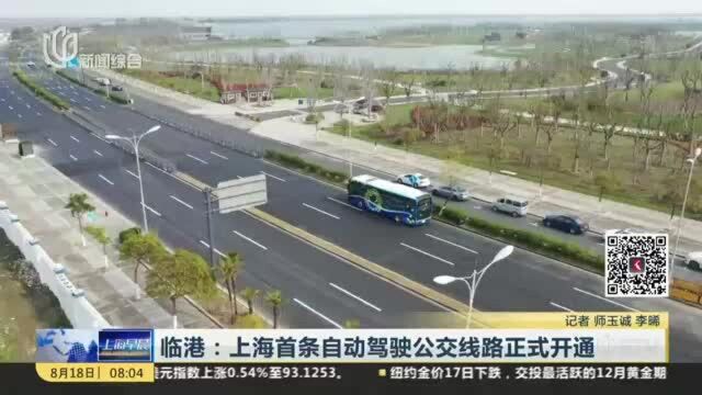 临港:上海首条自动驾驶公交线路正式开通