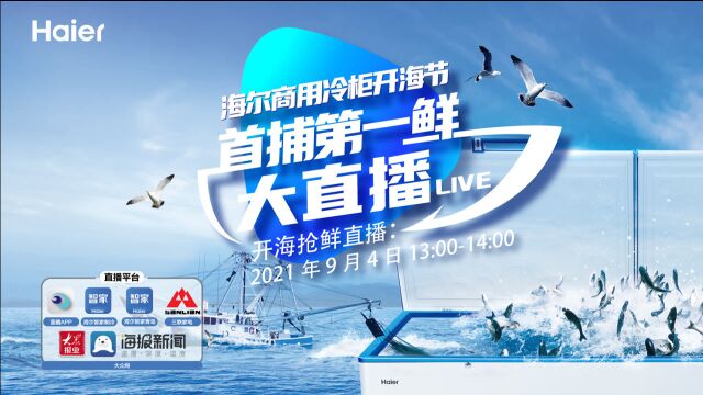 海尔商用冷柜开海节|首捕第一鲜大直播 开海抢“鲜”一起来品鉴!