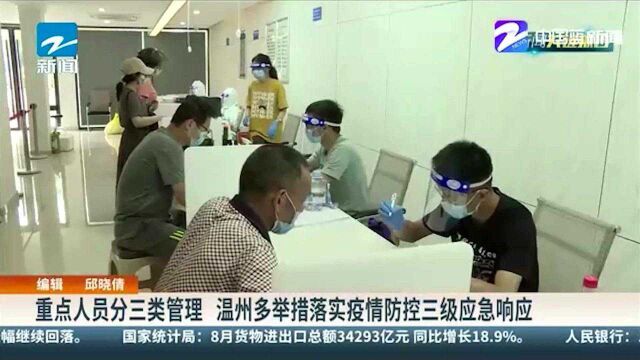 重点人员分类管理 温州多措落实疫情防控三级响应