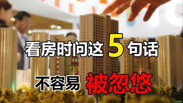 买房学问大,去售楼处记得主动问这5句话,没人敢轻易坑骗你