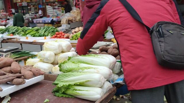 小芳下班去平山街买菜,青菜多少钱一斤呢,大家想知道吗