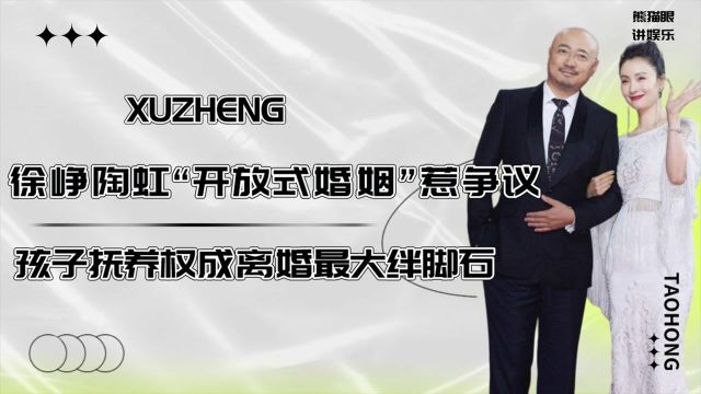 徐峥陶虹“开放式婚姻”惹争议,结婚18年出轨13次,孩子抚养权成离婚最大绊脚石