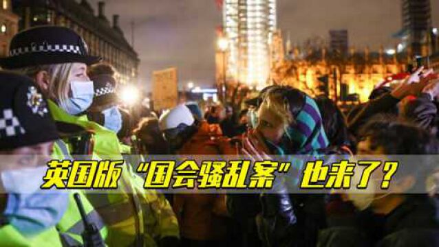 英国版“国会骚乱案”也来了?示威人群和伦敦警察“打成一片”