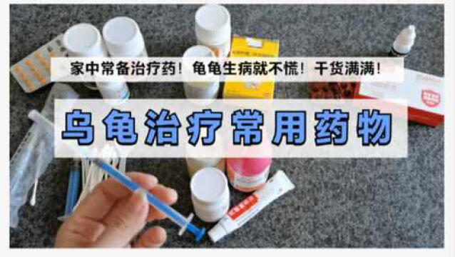 【养龟干货】乌龟疾病治疗药物大盘点及使用注意事项!切忌盲目用药错误治疗害了你的龟龟!