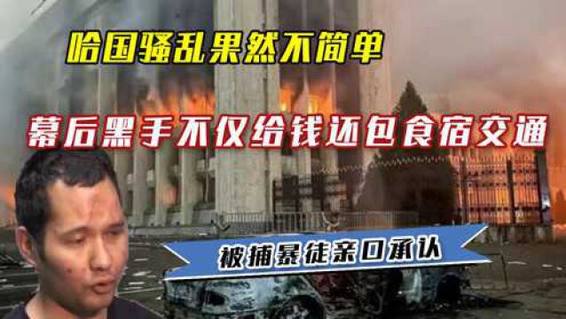 哈国骚乱果然不简单,被捕暴徒称:幕后黑手不仅给钱还包食宿交通