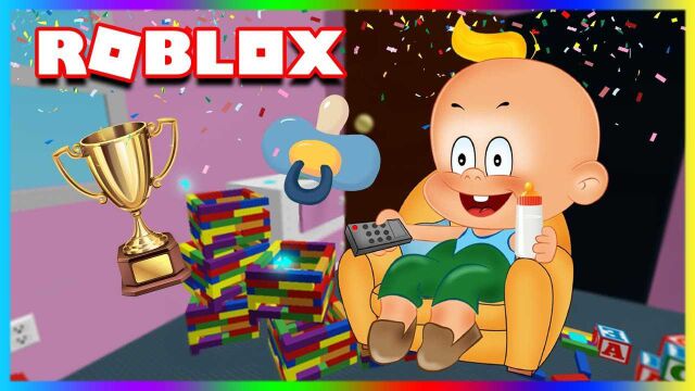 Roblox罗布乐思阿火解说676期:迷你小人在巨婴国跑酷