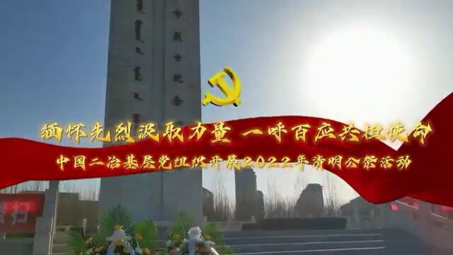 中国二冶集团基层党组织开展2022年清明公祭活动