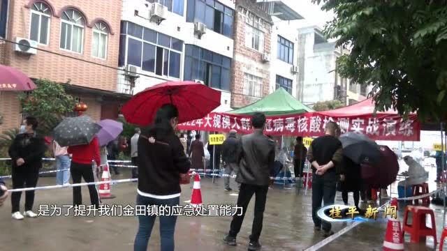 睇睇:桂平北区这个大镇开展大规模核酸检测实战演练