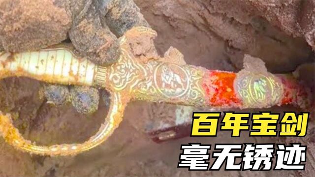 8把世界闻名的宝剑,男子挖到几百年前的宝剑,竟然毫无锈蚀痕迹