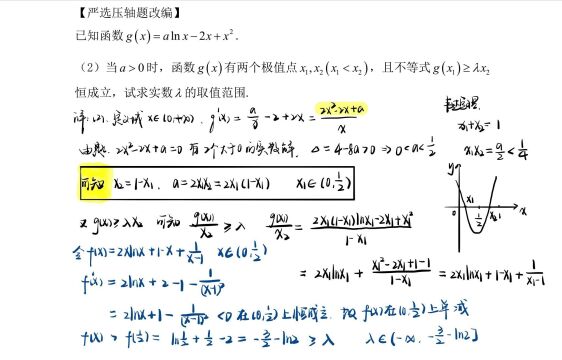 双变量双参数导数压轴题怎么解:优先转化成单一变量是前提