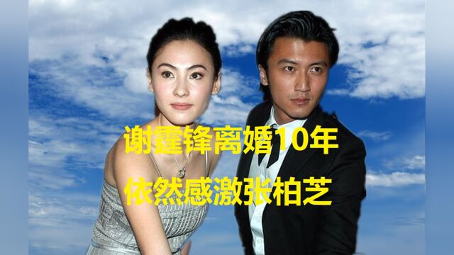 谢霆锋张柏芝离婚10年,状况天差地别,谢霆锋依旧感谢前妻