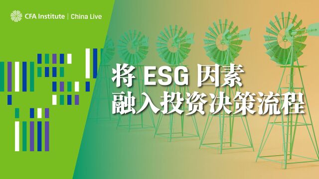 将ESG因素融入投资决策流程