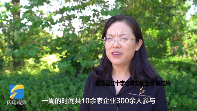 世界献血者日丨武城:10余家企业300余人参与无偿献血,一周内采集全血80000余毫升