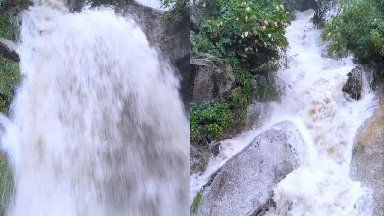 游客爬华山遇暴雨如瀑布中行走 现场画面曝光:大雨顺台阶飞流