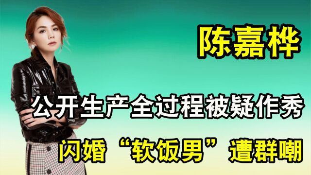 陈嘉桦公开生产全过程,与吴尊暧昧却闪婚软饭男,用笑容吓跑邓超