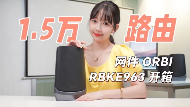 1.5万一套的路由,网件ORBI RBKE963万兆WiFi6路由器开箱