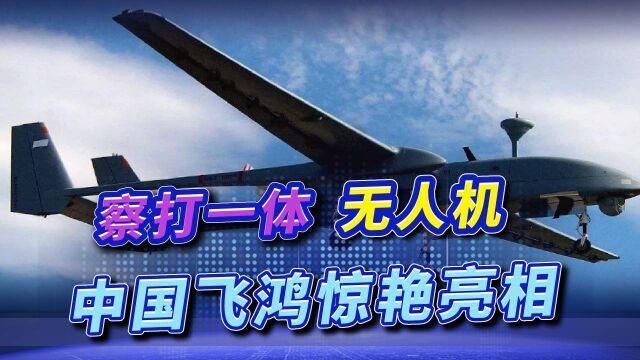 中国飞鸿无人机交付关键客户,中程高速察打一体,挂载44公斤激光弹