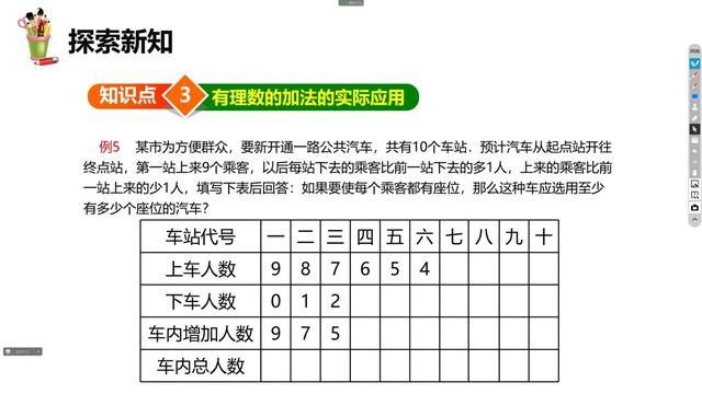 北师大版七年级数学上册2.4有理数的加法(一)⑧ #一对一 #家教 #补习 #初一数学 #一对一辅导