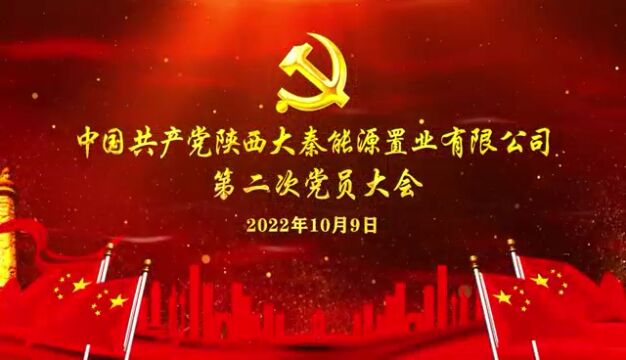 陕西大秦能源置业有限公司召开第二次全体党员大会