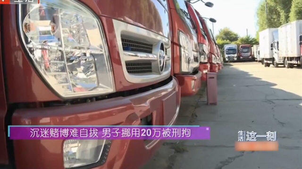 沉迷赌博难自拔,男子挪用20万被刑拘