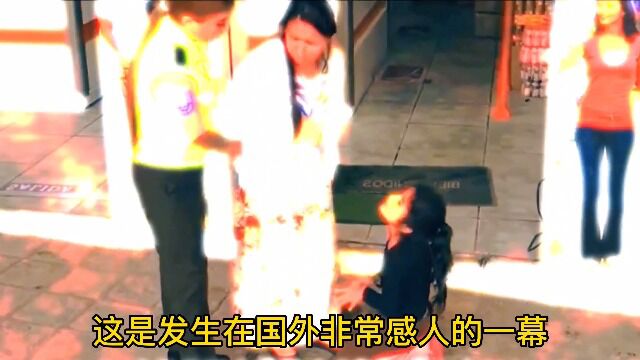 妈妈为饥饿的女儿找吃的,不惜以身试法,女儿跪地向警察求情!