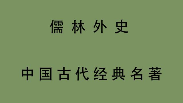 有声书 全文朗读 儒林外史2