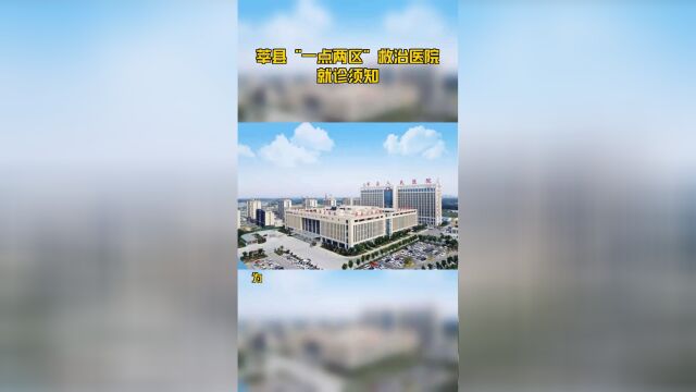 莘县“一点两区”救治医院就诊须知