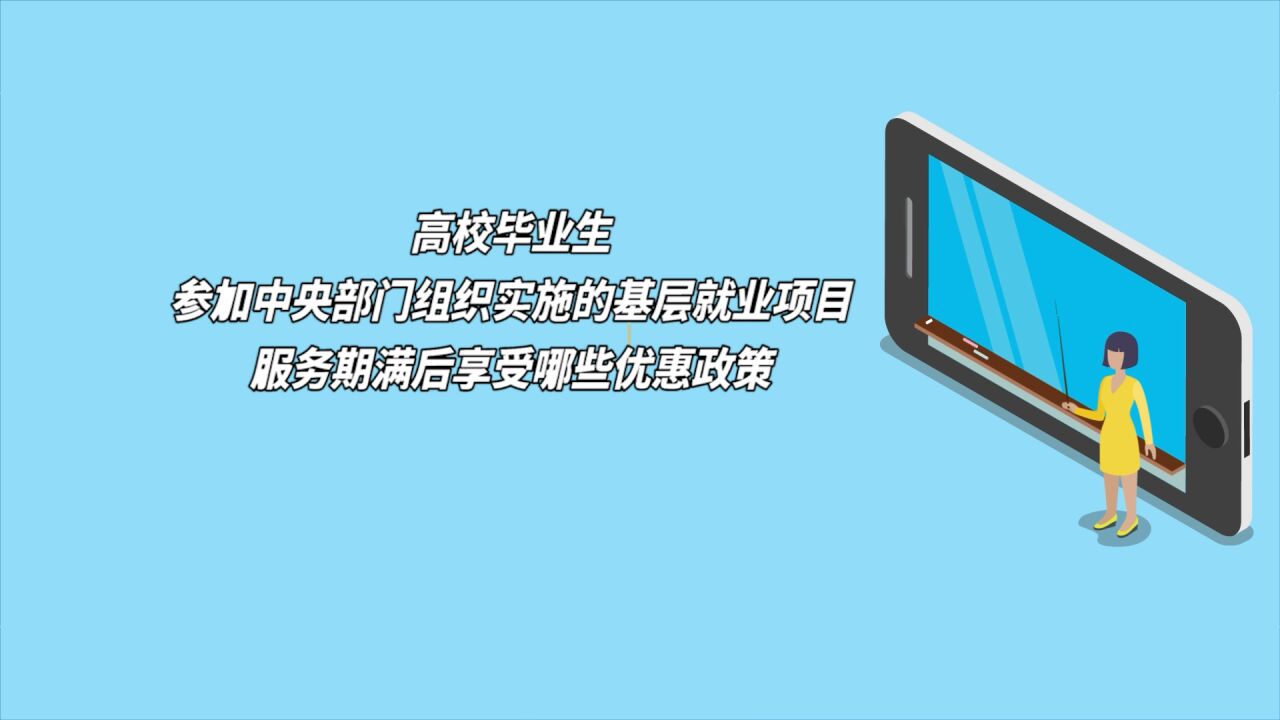 高校毕业生参加基层就业项目,服务期满后享受哪些优惠政策