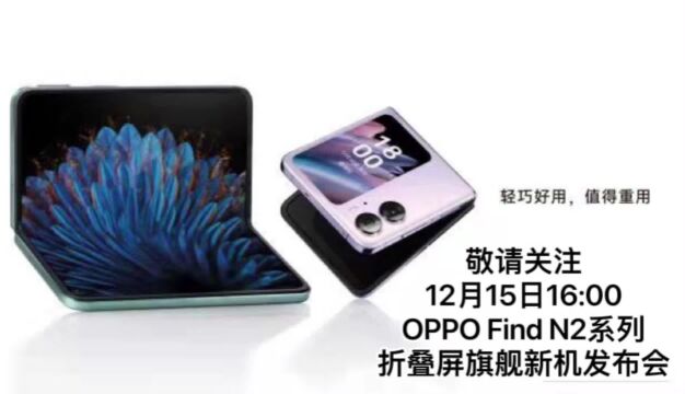 OPPO Find N2系列参数已揭晓,价格在59K?