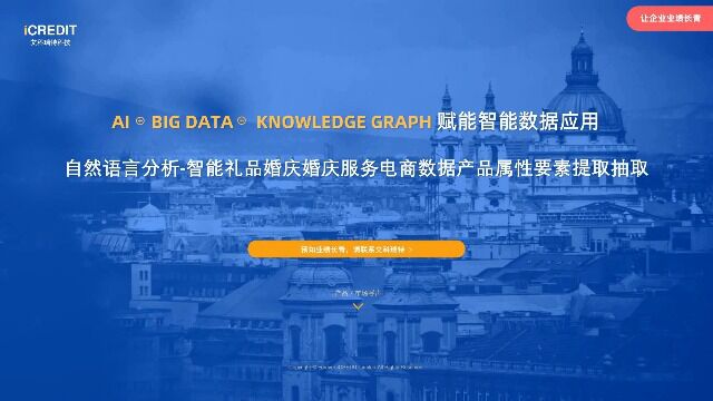 自然语言分析智能礼品婚庆婚庆服务电商数据产品属性要素提取抽取艾科瑞特科技(iCREDIT)