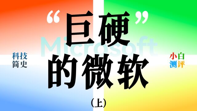 「小白」科技简史—'巨硬'的微软 上