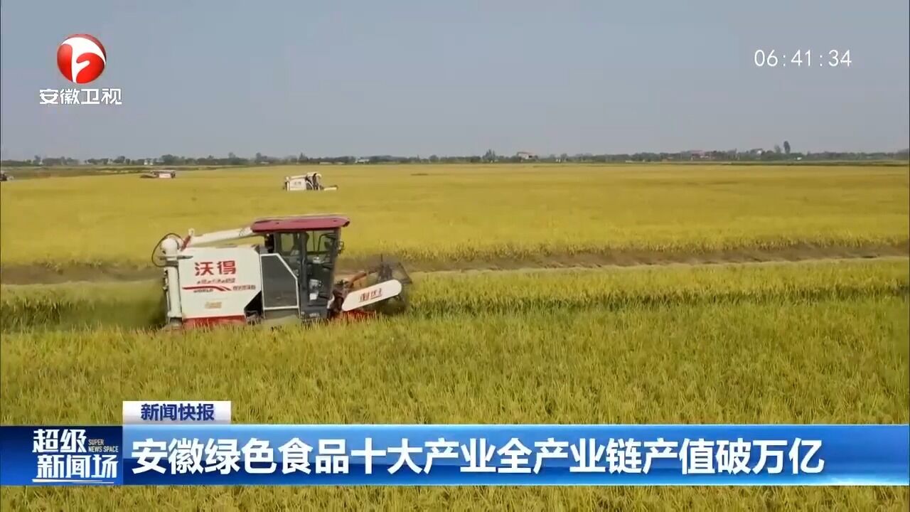 安徽绿色食品十大产业全产业链产值破万亿