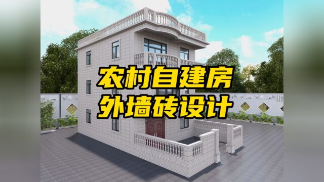 农村自建房外墙砖设计效果图.