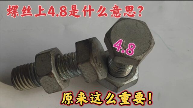 螺丝上的4.8是什么意思?螺丝厂家告诉我非常重要!,可别选错了