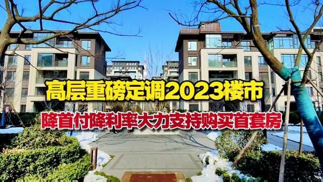 高层重磅定调2023年楼市,房价三连降可降首付降利率,大力支持买首套房.威海刚需该怎么办#大彭航拍威海楼市 #买房那些事