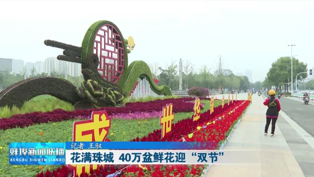 花满珠城 40万盆鲜花迎“双节”