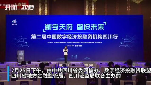 30秒|“推进信息技术产融合作专项行动(四川)”正式启动